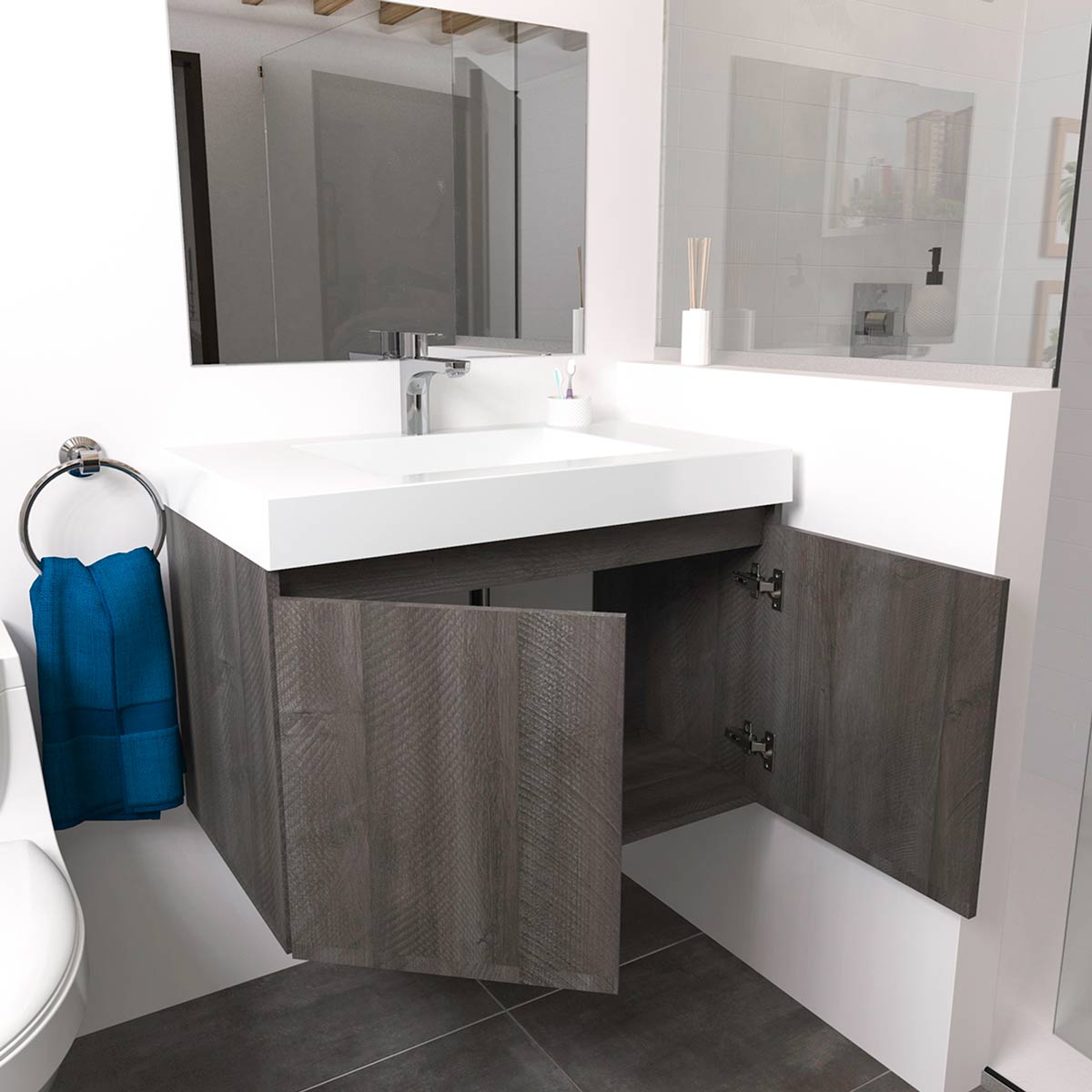 LVM-Oslo-Blanco-Básico-elevado-sin-manijas-79x48-Abierto