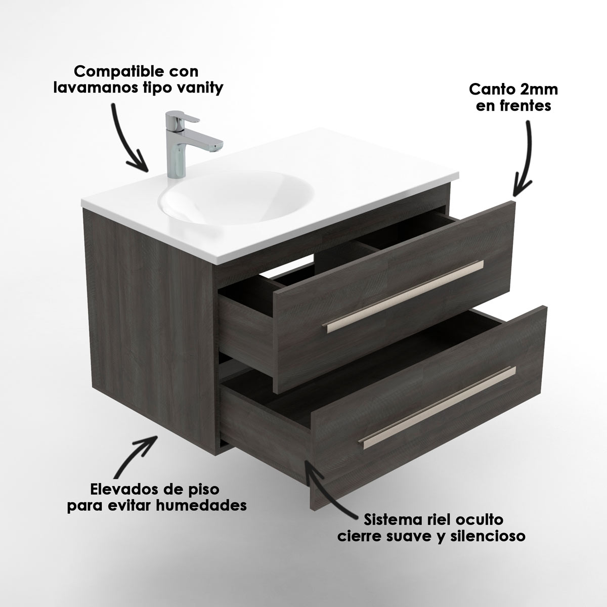 Kit LVM Parma Blanco con Mueble Misus 79x48 Carbono Baudó Desc WEB