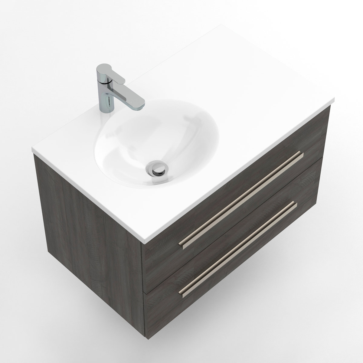 Kit LVM Parma Blanco con Mueble Misus 79x48 Carbono Baudó Vista WEB
